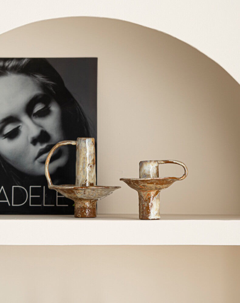 Vintage Ceramic Aromatherapy Handmade Candle Holder