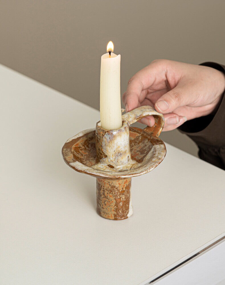 Vintage Ceramic Aromatherapy Handmade Candle Holder