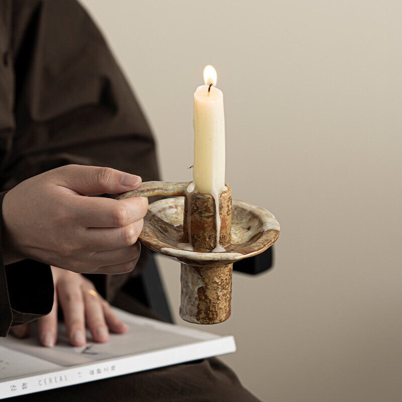 Vintage Ceramic Aromatherapy Handmade Candle Holder