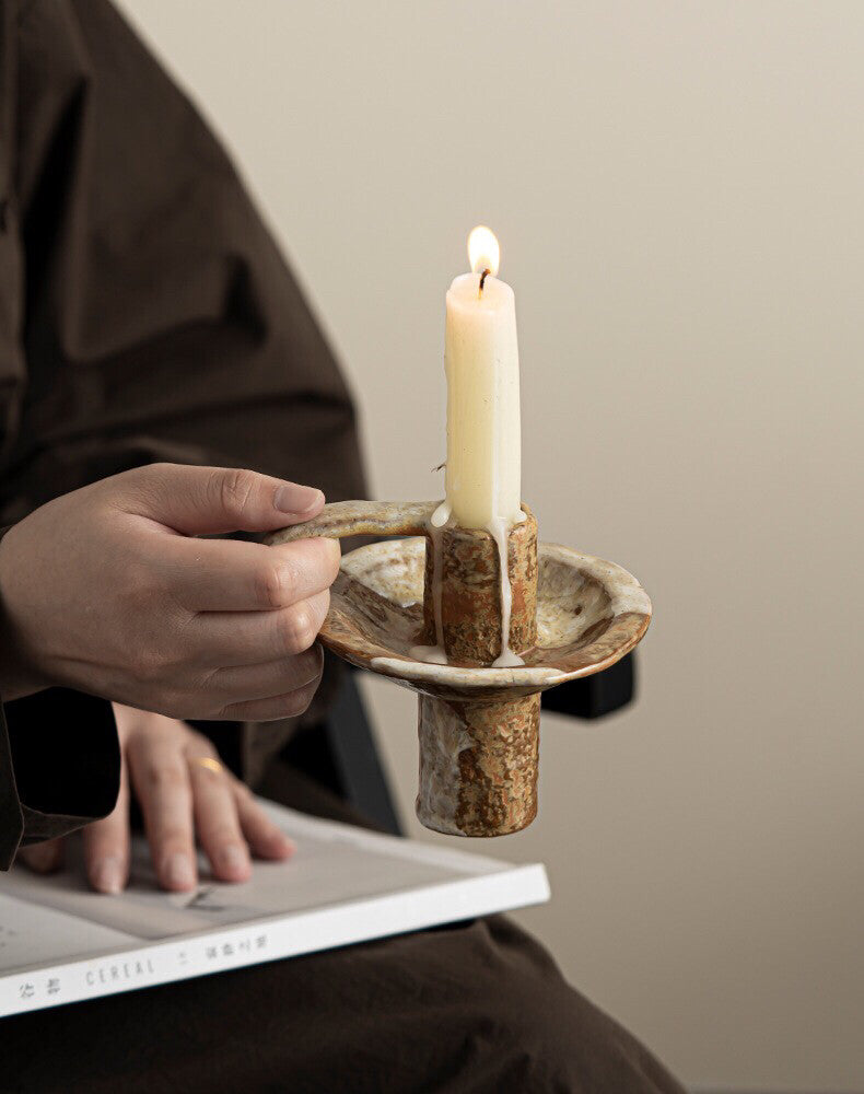 Vintage Ceramic Aromatherapy Handmade Candle Holder