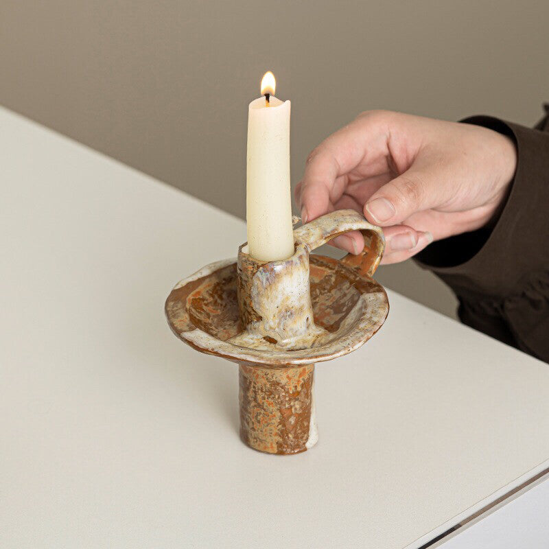 Vintage Ceramic Aromatherapy Handmade Candle Holder
